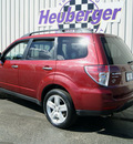 subaru forester 2010 red suv 2 5x premium gasoline 4 cylinders all whee drive automatic 80905