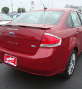 ford focus 2009 red sedan ses gasoline 4 cylinders front wheel drive automatic 45342