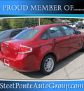 ford focus 2010 red sedan se gasoline 4 cylinders front wheel drive automatic with overdrive 13350
