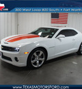 chevrolet camaro 2010 white coupe ss gasoline 8 cylinders rear wheel drive automatic 76108