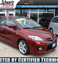 mazda mazda5 2009 red van touring gasoline 4 cylinders front wheel drive automatic 07702
