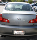 infiniti g35 2005 gray sedan gasoline 6 cylinders rear wheel drive automatic 94063