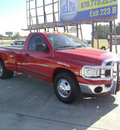 dodge ram pickup 3500 2004 red pickup truck slt gasoline 8 cylinders rear wheel drive 6 speed manual 75503