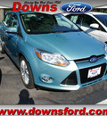 ford focus 2012 lt  blue sedan sel gasoline 4 cylinders front wheel drive automatic with overdrive 08753