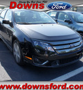 ford fusion 2012 black sedan sport gasoline 6 cylinders front wheel drive automatic with overdrive 08753