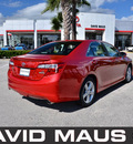 toyota camry 2012 red sedan se 4 cylinders front wheel drive automatic 32771