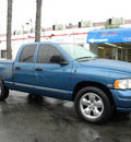 dodge ram pickup 1500 2005 blue pickup truck slt gasoline 8 cylinders rear wheel drive automatic 92882