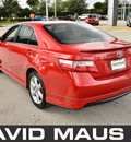 toyota camry 2007 red sedan se gasoline 4 cylinders front wheel drive automatic 32771