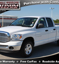 dodge ram pickup 1500 2007 white pickup truck slt flex fuel 8 cylinders rear wheel drive automatic with overdrive 77388