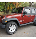 jeep wrangler unlimited 2008 dk  red suv x gasoline 6 cylinders 4 wheel drive 6 speed manual 08812