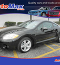 mitsubishi eclipse 2007 black hatchback gs gasoline 4 cylinders front wheel drive automatic 34474