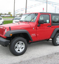 jeep wrangler 2012 red suv sport gasoline 6 cylinders 4 wheel drive 6 speed manual 45840