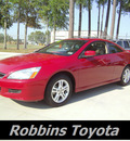honda accord 2006 red coupe ex gasoline 4 cylinders front wheel drive automatic 75503