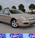 ford fusion 2008 gold sedan se gasoline 4 cylinders front wheel drive automatic 32837