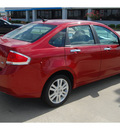 ford focus 2010 red sedan sel gasoline 4 cylinders front wheel drive automatic 77090