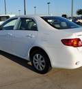 toyota corolla 2010 white sedan le gasoline 4 cylinders front wheel drive automatic 75228