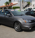 ford focus 2011 gray sedan sport ses gasoline 4 cylinders front wheel drive automatic 91010