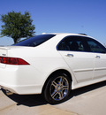 acura tsx 2007 white sedan w navi gasoline 4 cylinders front wheel drive automatic 76018