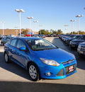 ford focus 2012 blue sedan se gasoline 4 cylinders front wheel drive automatic with overdrive 60546