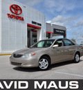 toyota camry 2003 gold sedan le gasoline 6 cylinders front wheel drive automatic 32771