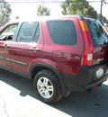 honda cr v 2003 dk  red suv ex gasoline 4 cylinders dohc all whee drive automatic 92882
