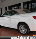 chrysler 200 convertible 2012 white limited flex fuel 6 cylinders front wheel drive automatic 33912