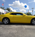 chevrolet camaro 2011 yellow coupe lt gasoline 6 cylinders rear wheel drive automatic 33177