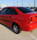 ford focus 2002 red sedan lx gasoline 4 cylinders front wheel drive automatic 75228