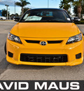 scion tc 2012 yellow coupe release series 7 0 gasoline 4 cylinders front wheel drive 6 speed manual 32771