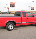 chevrolet s 10 2001 red pickup truck ext ls gasoline 6 cylinders rear wheel drive automatic 56001