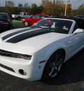 chevrolet camaro 2012 white lt convertible gasoline 6 cylinders rear wheel drive automatic 60007