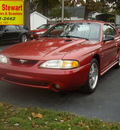 ford mustang svt cobra 1998 red coupe gasoline v8 dohc rear wheel drive 5 speed manual 43560