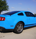 ford mustang 2010 lt  blue coupe v6 gasoline 6 cylinders rear wheel drive automatic with overdrive 76018