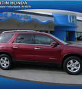 gmc acadia 2007 red suv slt gasoline 6 cylinders front wheel drive automatic 46219