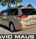 toyota sienna 2011 gold van xle mobility gasoline 6 cylinders front wheel drive automatic 32771