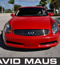 infiniti g35 2004 red coupe gasoline 6 cylinders rear wheel drive automatic 32771
