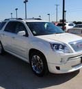 gmc acadia 2011 white suv denali gasoline 6 cylinders all whee drive automatic 76087