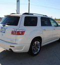 gmc acadia 2011 white suv denali gasoline 6 cylinders all whee drive automatic 76087