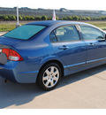 honda civic 2010 blue sedan lx gasoline 4 cylinders front wheel drive automatic 77065