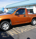 gmc canyon 2005 orange pickup truck z85 sle gasoline 4 cylinders rear wheel drive 5 speed manual 08753