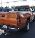 gmc canyon 2005 orange pickup truck z85 sle gasoline 4 cylinders rear wheel drive 5 speed manual 08753