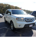 honda pilot 2009 white suv ex l gasoline 6 cylinders all whee drive automatic with overdrive 08750