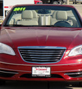 chrysler 200 2011 red touring flex fuel 6 cylinders front wheel drive automatic 62034