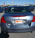 honda accord 2007 lt  blue sedan exl v6 gasoline 6 cylinders front wheel drive automatic 46219