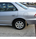honda accord 2002 satin silver sedan ex w leather gasoline 4 cylinders front wheel drive automatic 07724