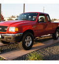 ford ranger 2003 red xlt gasoline 6 cylinders sohc 4 wheel drive automatic with overdrive 99352