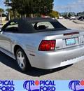 ford mustang 2001 silver gasoline 6 cylinders rear wheel drive automatic 32837