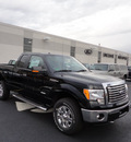 ford f 150 2011 black xlt 4x4 gasoline 6 cylinders 4 wheel drive automatic with overdrive 60546