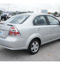 chevrolet aveo 2007 silver sedan ls gasoline 4 cylinders front wheel drive automatic 77388