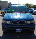 bmw x5 2003 topaz blue suv 3 0i gasoline 6 cylinders all whee drive automatic 67210